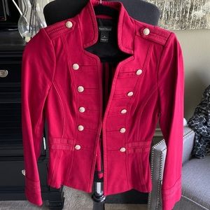 White House black market jacket red